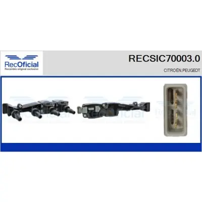 Bobina de encendido RECOFICIAL RECSIC70003.0 RECOFICIAL RECSIC70003.0 Ocasión Especial